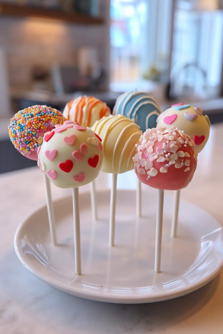 valentine cake pops