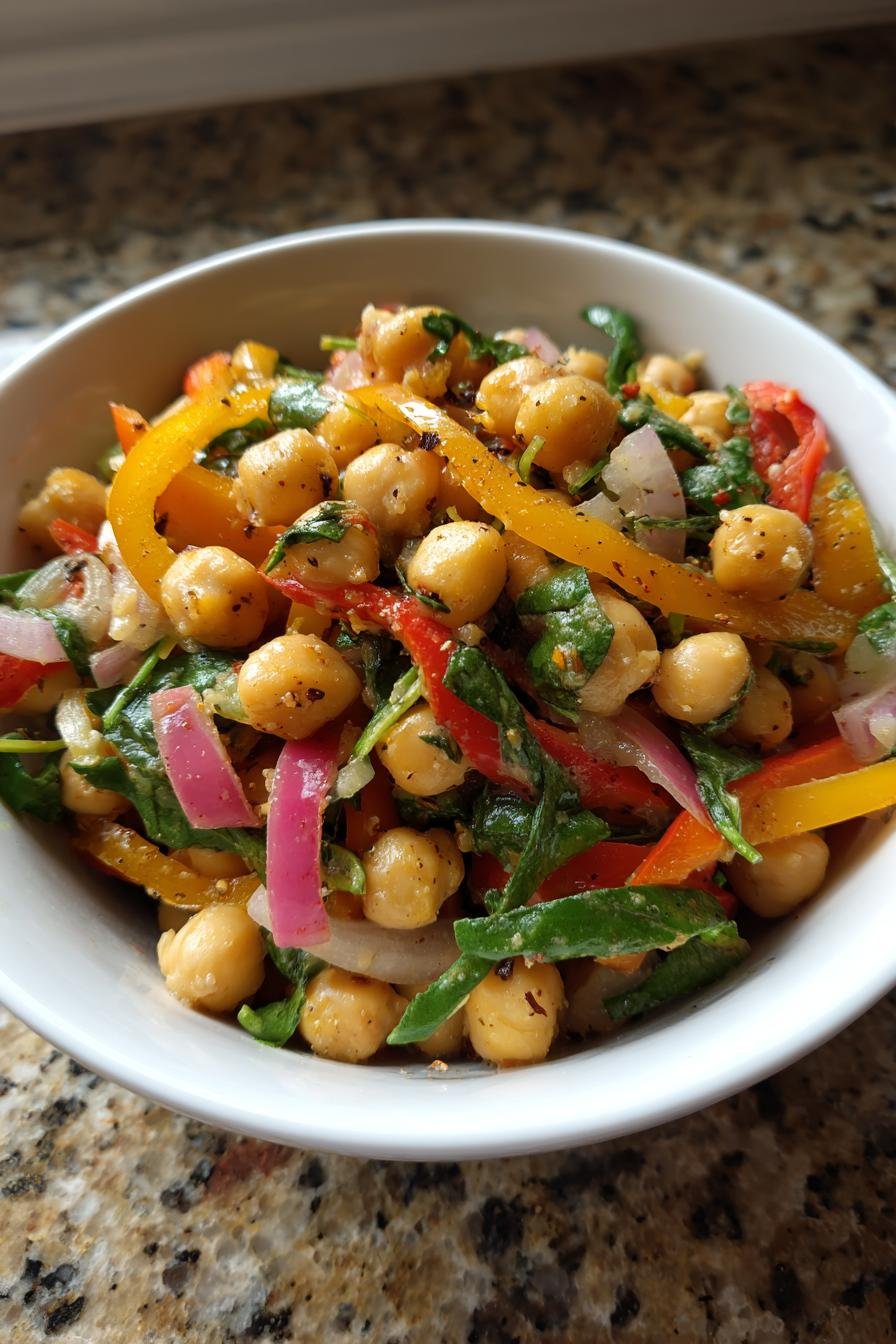 warm chickpea salad