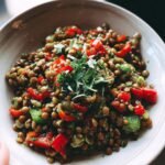 warm lentil salad