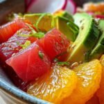 winter citrus poke bowl