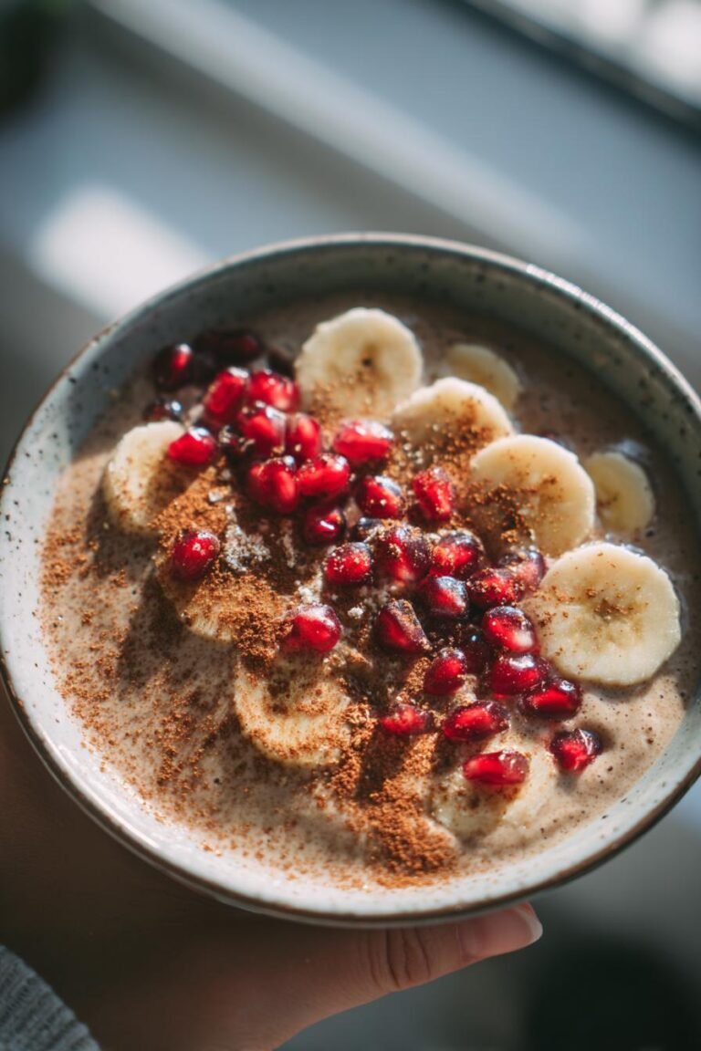 winter spice smoothie bowl