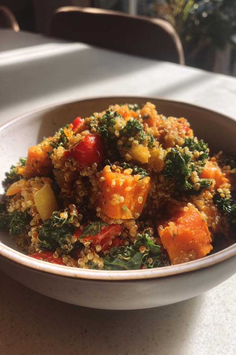 winter veggie quinoa skillet